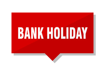 bank holiday red tag