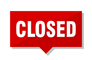 closed red tag