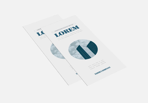 Trifold Brochure Layout with Blue-Green Accents