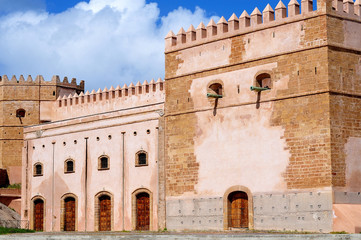 Fototapeta premium fortified wall of the kasbah in Rabat, Morocco