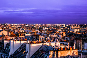 Vue sur les toits Paris