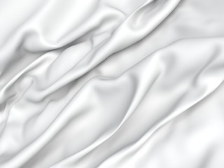 Abstract Texture, White Silk