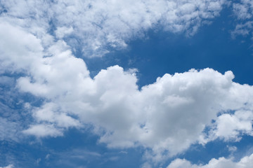 Blue sky with white clouds