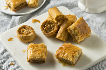 Homemade Turkish Baklava Pastries