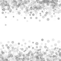 Obraz premium Abstract pattern of falling snowflakes