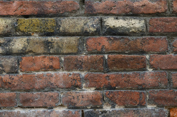 old brick wall. bricklaying