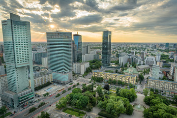 Fototapeta na wymiar Warsaw Cityscape