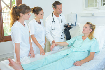 Fototapeta premium interns observing a therapist