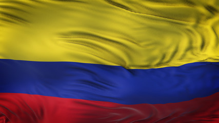COLOMBIA  Realistic Waving Flag Background