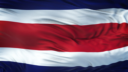 COSTA RICA Realistic Waving Flag Background