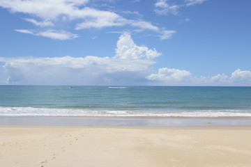 Fototapeta na wymiar Sand, sea and sky