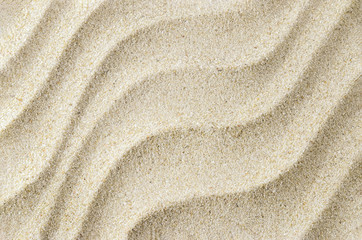 White sand texture background with wave pattern - obrazy, fototapety, plakaty