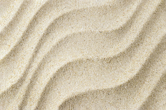 White sand texture background with wave pattern