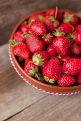 Strawberry in a bowl