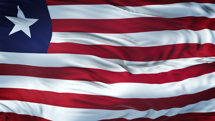 LIBERIA Realistic Waving Flag Background