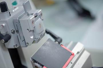 Closeup of medical equipment