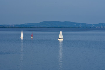 Sailboats by the Pier 