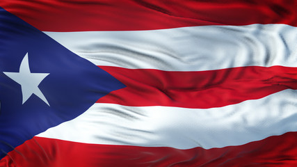 PUERTO RICO Realistic Waving Flag Background 