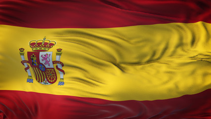Obraz premium SPAIN Realistic Waving Flag Background 