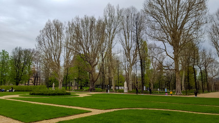 Turin, Piedmont, Italy, April 15th,2018. View of Galleria Sabauda, archeological museum