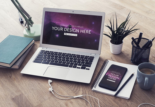 Laptop and Smartphone mockup