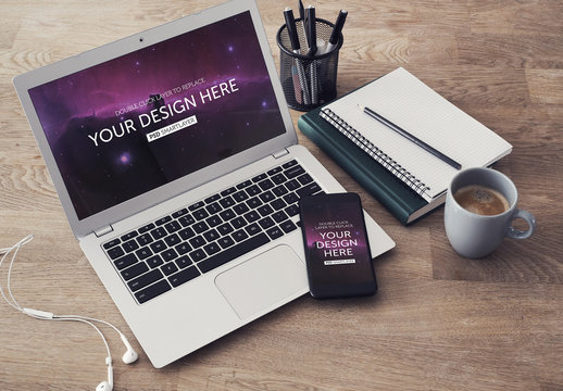 Laptop and Smartphone mockup
