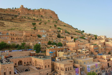 View on Mardin which is ancient old town in the Eastern part of Turkey, Middle East, Asia