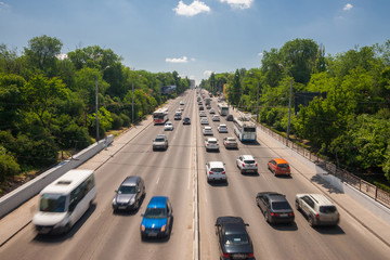 Highway Transport flow Speed Sunny day