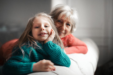 Happy moments with grandma