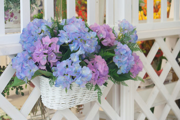 Delicate artificial flowers