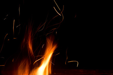 fiery sparks