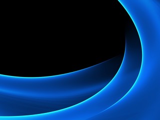 Abstract luminous blue and black background