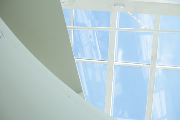 Structure of a glass roof