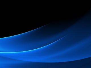 Abstract luminous blue and black background