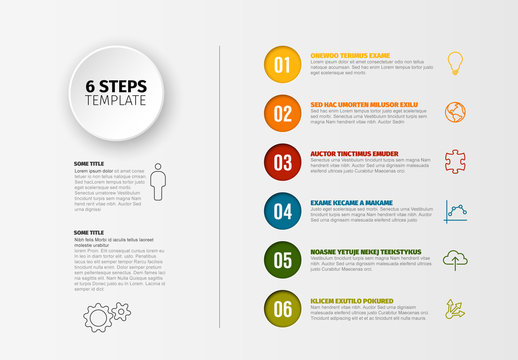 Six Step Infographic Layout