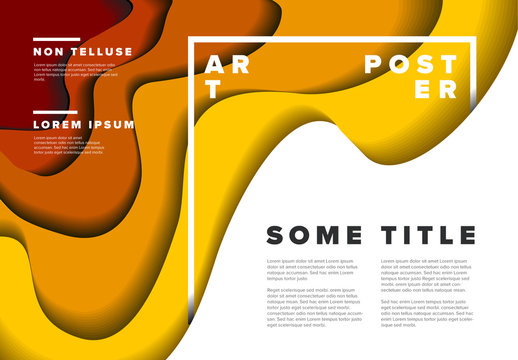 Orange Cutout Event Poster Layout