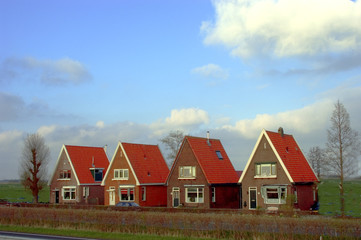Four Small Red Houses, Holland