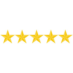 Rating stars vector icon