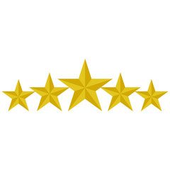 Rating stars vector icon