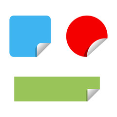 Set of stickers isolated on white background. Vector illustration