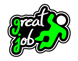 Fototapeta premium great job message