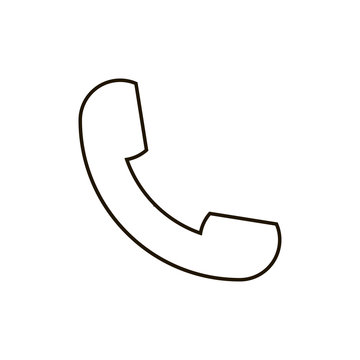 Phone icon, sign. Handset vector