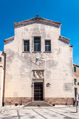Fototapeta na wymiar view of church of san michele in alghero