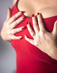 Erotic sexy big breasts model