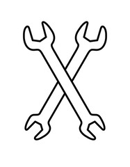 スパナクロス(線画)