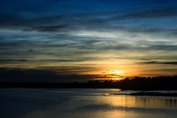 Obraz premium Sunset at Apodi Lagoon