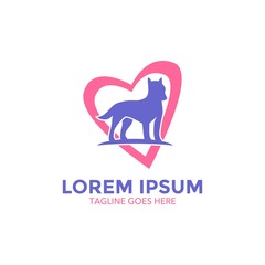 pet care logo vector illustration design