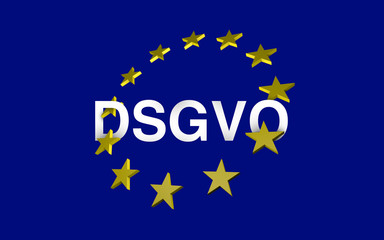 DSGVO, eu, datenschutzgrundverordnung, schriftzug