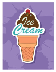Ice Cream Cone / A logo of an ice cream cone.