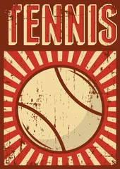 Papier Peint photo Pour lui Tennis Sport Retro Pop Art Affiche Signalisation